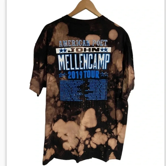 John Mellencamp Concert T Shirt Adult XL Acid Washed‎ 2019 American Poet Tour - Picture 4 of 10
